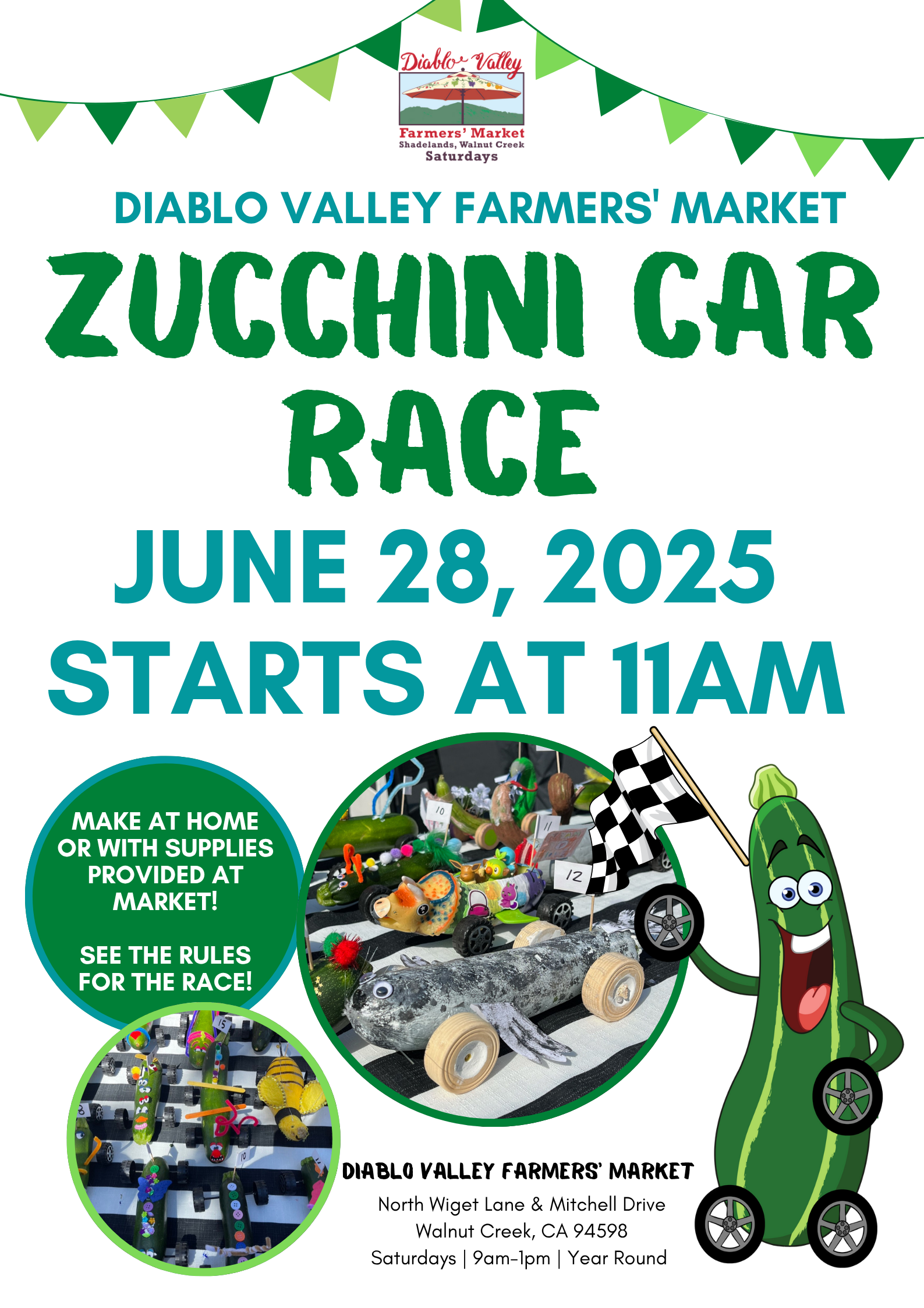 Zucchini Car Race at Diablo Valley Farmers' Market — California